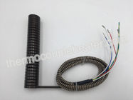 Hot Runner  Electric Coil / Spring Heaters With Silicone Vanished Fiberglass Leads
