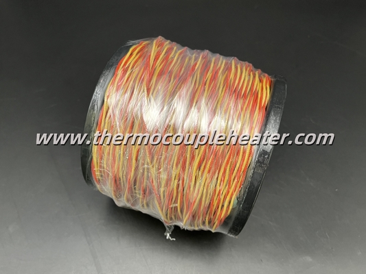 Thermocouple Cable Type K Twisted Pair Red And Yellow 0.71mm