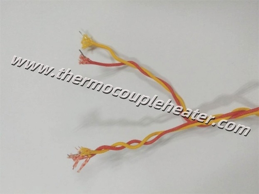 Thermocouple Cable Type K Twisted Pair Red And Yellow 0.71mm