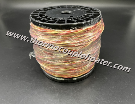 Thermocouple Cable Type K Twisted Pair Red And Yellow 0.71mm