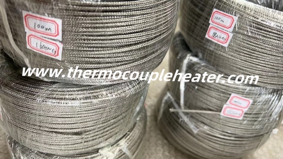 High Temperature Resistant Cable  Fiberglass And Mica Insulation Steel Mesh Protection