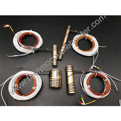 Pressed In Brass Coil Hot Runner Heater For Hot Runner System With Thermocouple