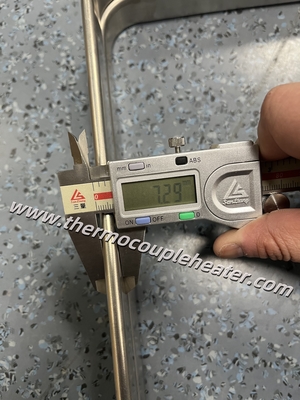 High Power Flat Tubular Heating Element Oil Heater Side Mounted