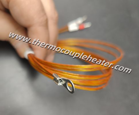 Custom Thermocouple Type J With Ring Terminal Kapton Extension Cable