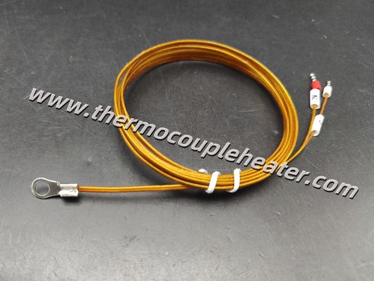 Custom Thermocouple Type J With Ring Terminal Kapton Extension Cable