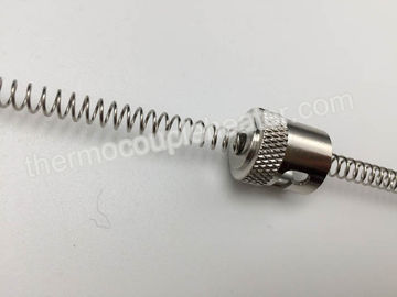 Spring Loaded Temperature Sensor Parts Single / Double Slot Bayonet Cap For Thermocouple