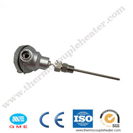 4" Industrial K Type Armoured Thermocouple RTD Sensor With Thread Connection