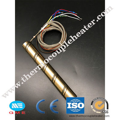 Hot Runner Pressed In Brass Coil Heater 220v 230v 240v With Thermocouple