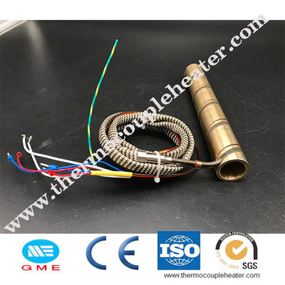 Hot Runner Pressed In Brass Coil Heater 220v 230v 240v With Thermocouple