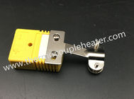 2 Pin RTD Circuit Standard Thermocouple Connector With Steel Wire Clamp