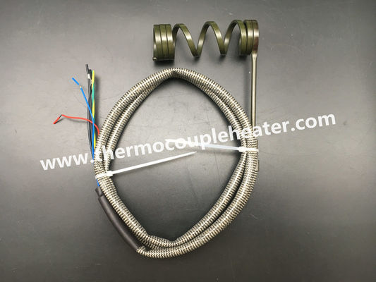 MgO Insulation Hot Runner Coil Heater With Builtin J K Thermocouple