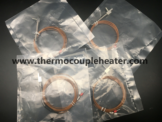 Hot Runner Manifold Measurement Temperature Sensor Thermocouple With Kapton Cable