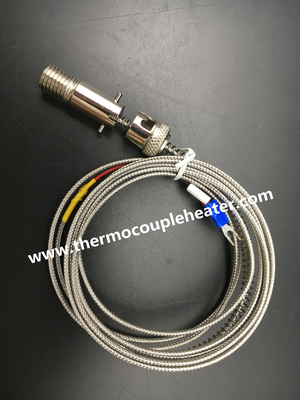 Temperature Sensor Bayonet Style Thermocouple Type J / K With 2m Cable