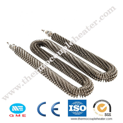 6mm 15kw U Type Tubular Finned Air Heater 750w Finned Heating Element