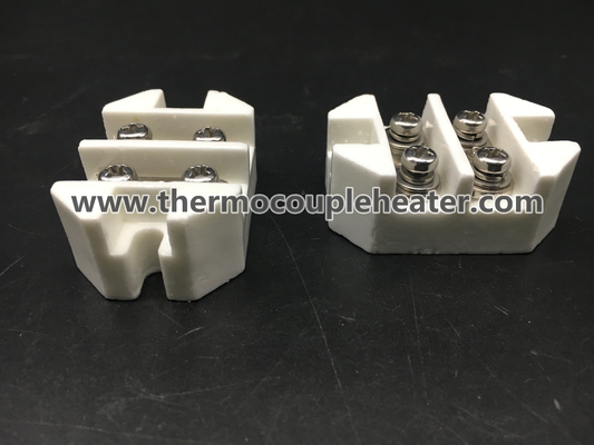 High Temperature Ceramic Connector White Glazed 250V - 25A