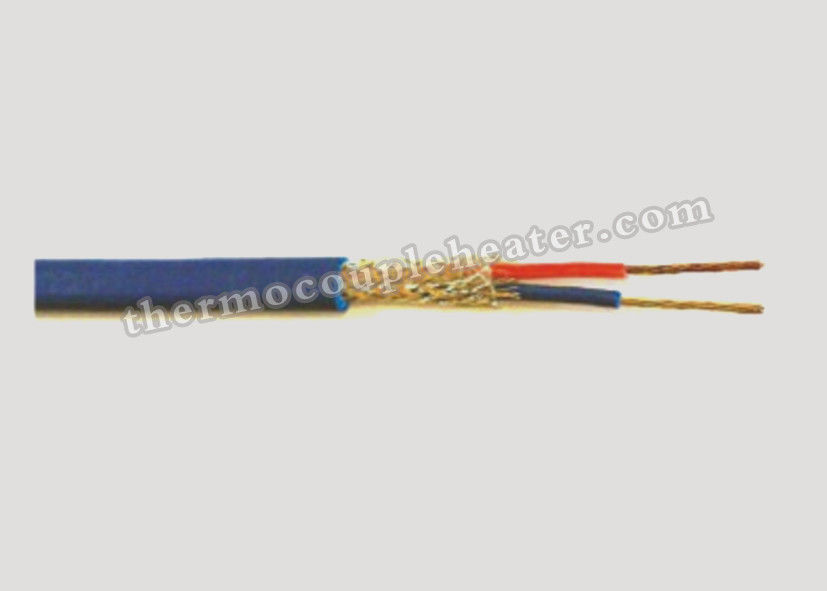 K Type Thermocouple Compensating Cable With Pvc Insulated Stainless Steel Braided Pvc Jacket