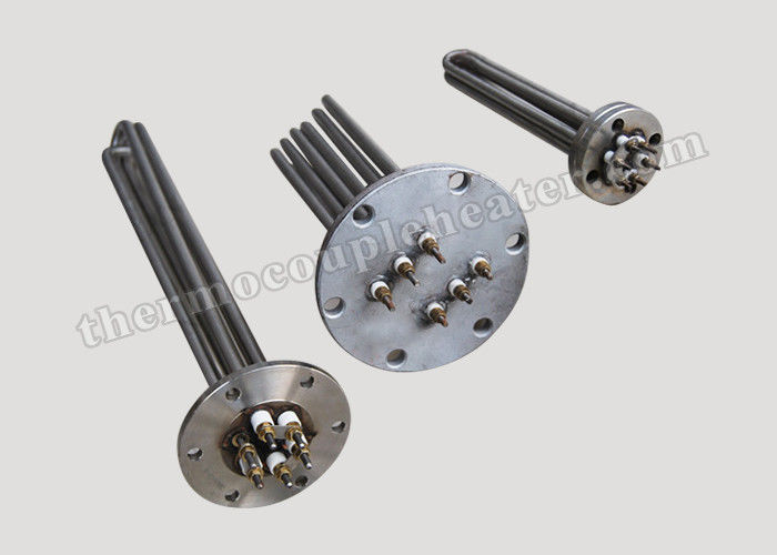 Low Wattage SUS316 Industrial Boiler Tubular Flanged Immersion Heaters