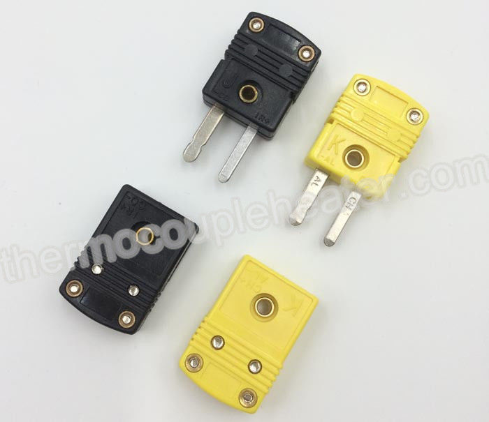K / J type Flat Pin Mini OMEGA Thermocouple Connectors