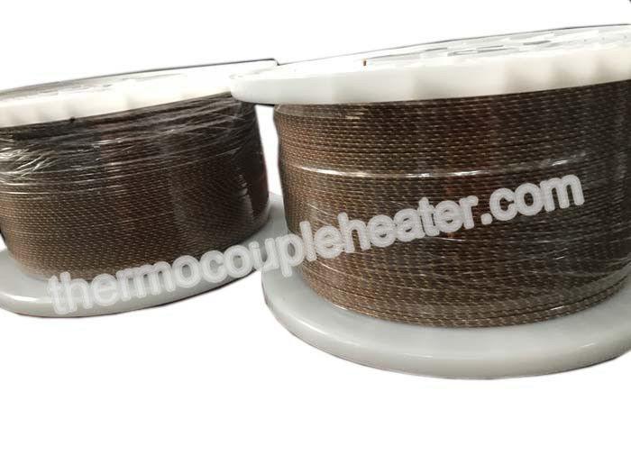 Type K Fiberglass Thermocouple Compensating Cable 24AWG Solid