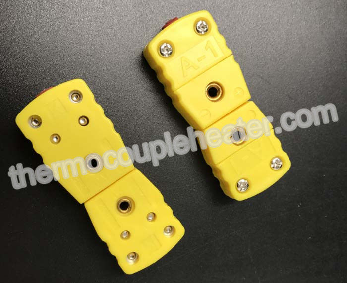 Mini Thermoplastic Type K Thermocouple Connector Male And Female