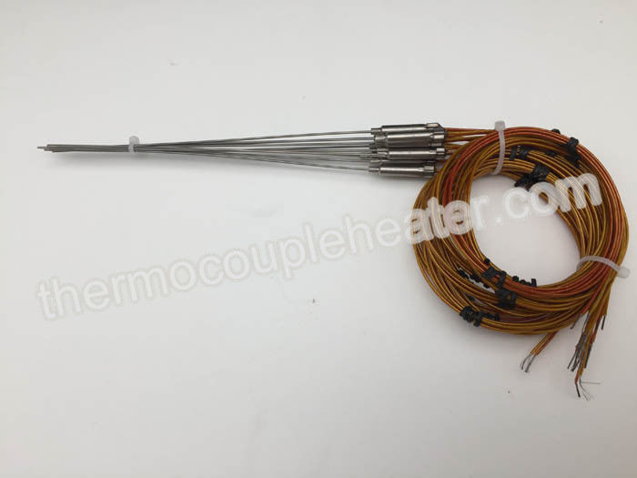 Type J Hot Runner Thermocouple Probe / Rtd Temperature Probe With Metal