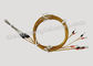 Metric Type K J Hot Runner Molded Transition Thermocouple RTD With Kapton Cable supplier