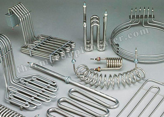 6.6mm ~ 25mm Diameter Stainless Steel Formed Tubular Heating Elements