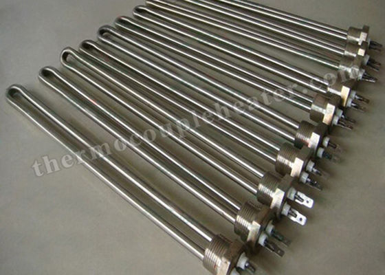 Industrial Liquid Screw Plug Immersion Heaters For Heating Water , ISO9001