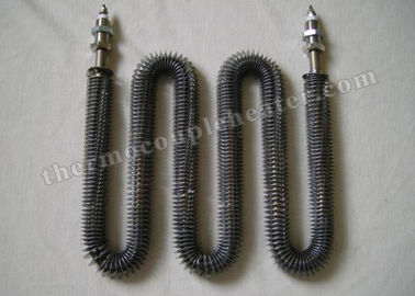 U Shape Stainless Steel Finned Tubular Heater / 500W-3000W Tubular Air Heater