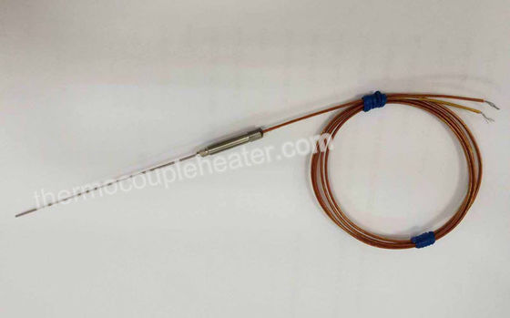 1.0MM Type K J Hot Runner Thermocouple RTD With Kapton Cable And Metal Transition