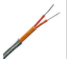 24 AWG Fiberglass SS Braided Thermocouple Extension / Compensation Wires