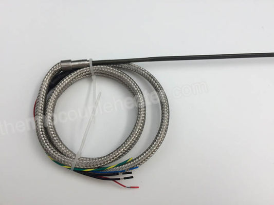 2.2 x 4.2mm Cable Electric Coil Heaters With J Type Thermocouple And SS Braid Protected Leads