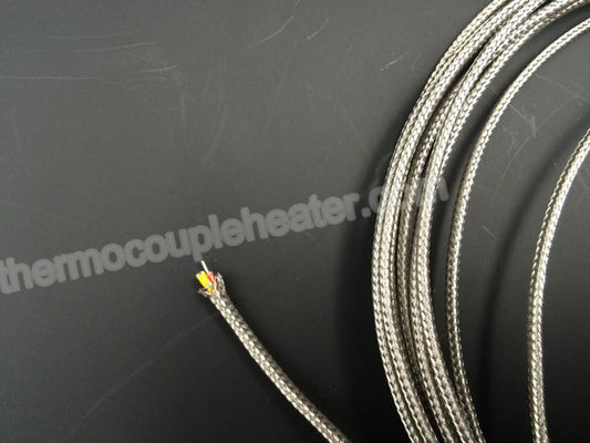 Fiberglass Thermocouple Compensating Cable Wire With SS Braid Shield