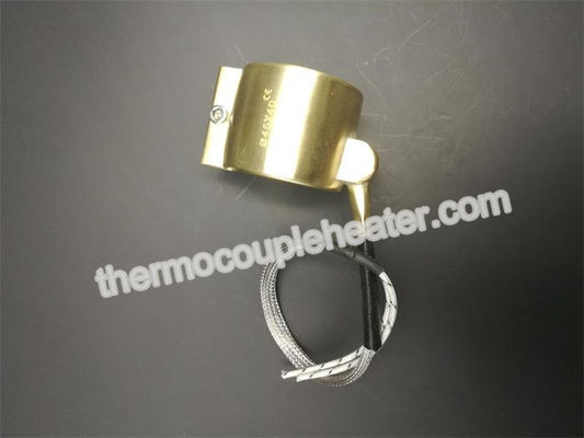 Customized Hot Runner Brass Nozzle Electric Resistance Heater Pressed With Thermocouple