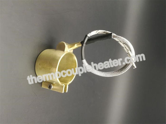 Customized Hot Runner Brass Nozzle Electric Resistance Heater Pressed With Thermocouple