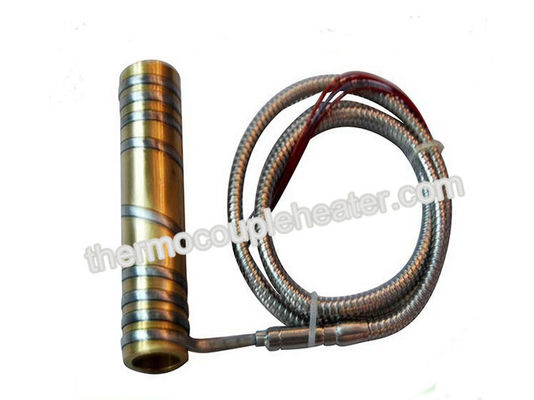 Customized Electric tube Heaters / Hot runner brass pipe heater , CE approved