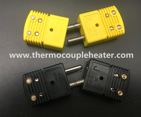 Standard Size Thermocouple Connector With Solid Pins Type K Type J