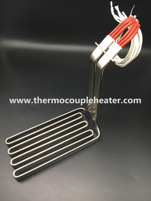 Immersion Tubular Heater In Flat Shape For Oil Or Water Heating supplier