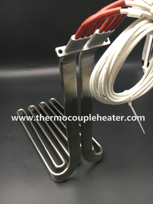 Immersion Tubular Heater In Flat Shape For Oil Or Water Heating supplier