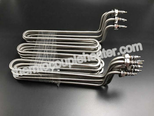 High Safety Tubular Heating Elements For Water / Non-Corrosive Liquids , Stainless Steel 304