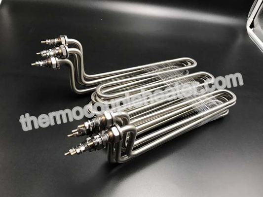 High Safety Tubular Heating Elements For Water / Non-Corrosive Liquids , Stainless Steel 304