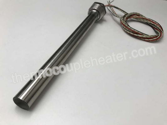 127V 1500W custom Water Immersion Cartridge Heater With NPT Thread