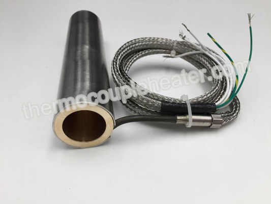 Stainless Steel 304 Armored Coil Heaters With Brass Core / Thermocouple J