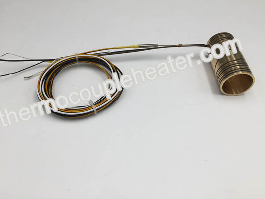 Brass Coil Heater For Hot Runner Mold 230V 650W With Thermocouple J