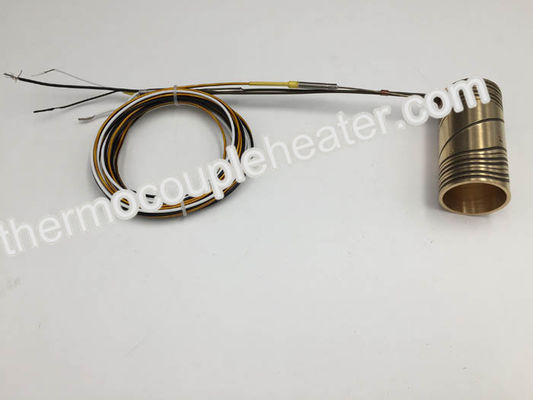 Brass Coil Heater For Hot Runner Mold 230V 650W With Thermocouple J