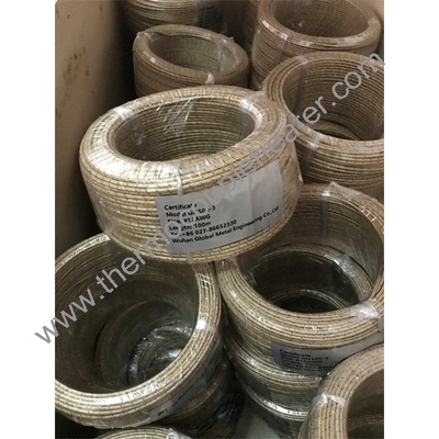 500C Heat Resistant Cable Mica Wrapped Fiberglass Braided Wire Pure Nickel Wire