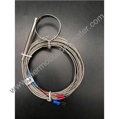 Type K/J Temperature Sensor Thermocouple Pipe Clamp Ring SUS Probe