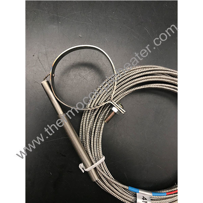 Type K/J Temperature Sensor Thermocouple Pipe Clamp Ring SUS Probe