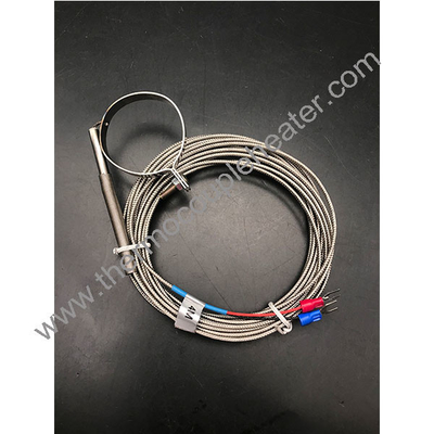 Type K/J Temperature Sensor Thermocouple Pipe Clamp Ring SUS Probe