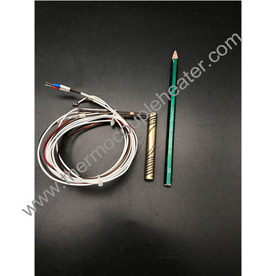 High Temperature Brass / Copper Nozzle Hot Runner Coil Heaters With Or Without Thermocouple
